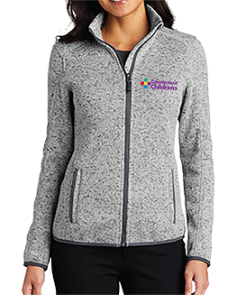 Ladies Sweater Fleece Full Zip  Jacket