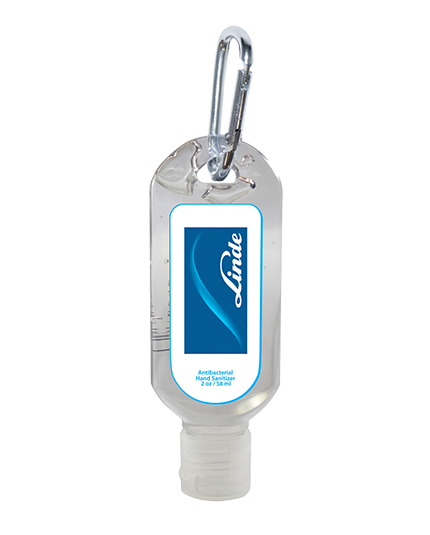 Sanitizer with Carabiner Clip