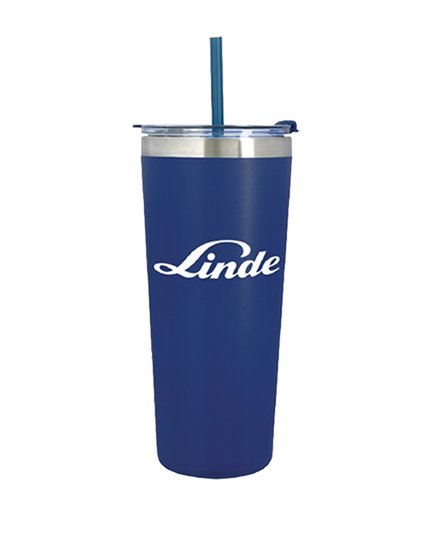 22 oz Stainless Tumbler with Straw