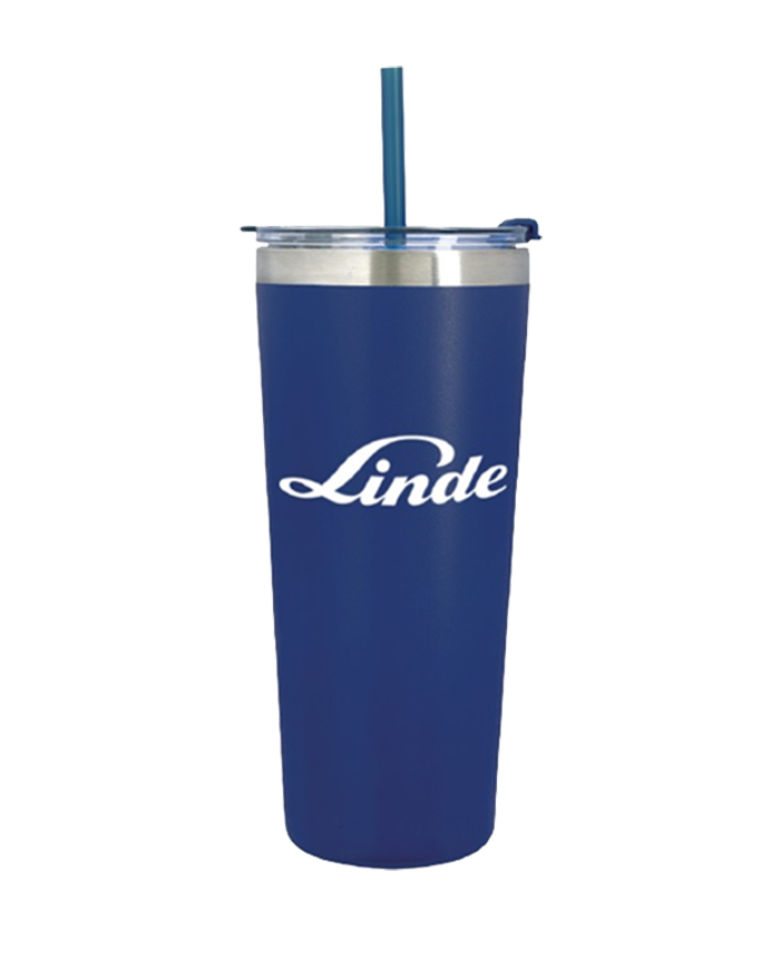 22 oz Stainless Tumbler with Straw