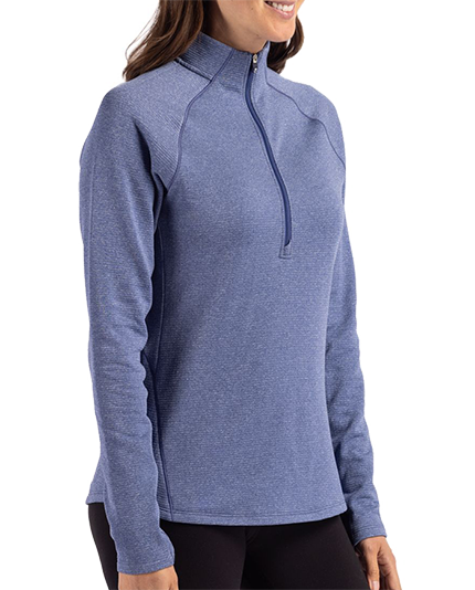 Recycled Ladies 1/2 Zip Pullover