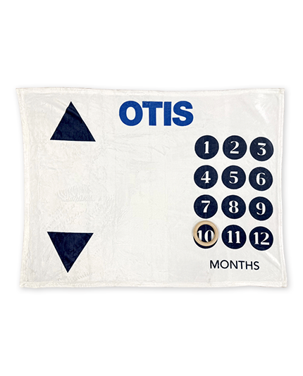 Baby Blanket with Milestone Marker
