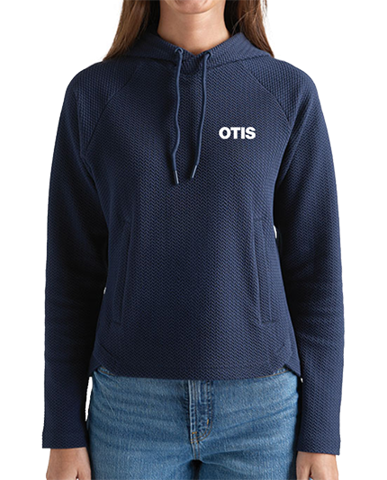 Ladies Textured Hoodie