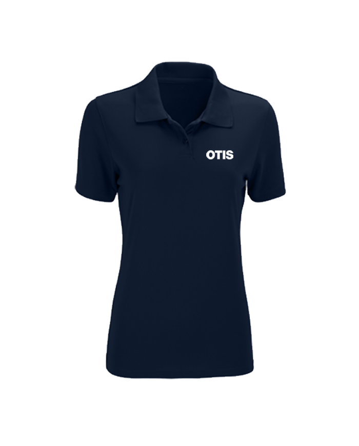 Ladies Solid Mesh Tech Polo
