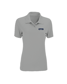 Ladies Solid Mesh Tech Polo