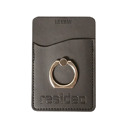 Tuscany Card Holder with Metal Ring Phone Stand