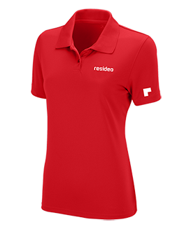 Ladies Solid Mesh Tech Polo