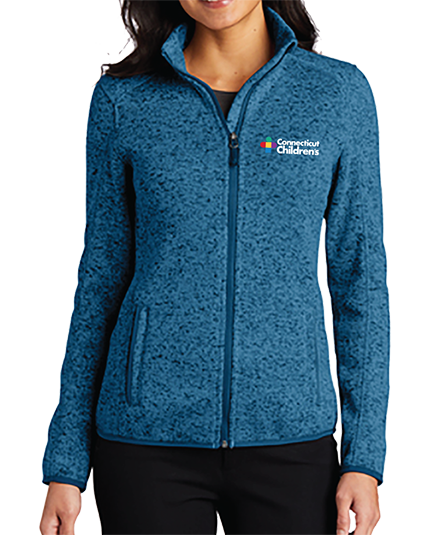 Ladies Sweater Fleece Full Zip  Jacket