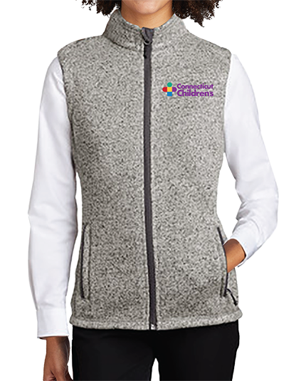 Ladies Sweater Fleece Vest