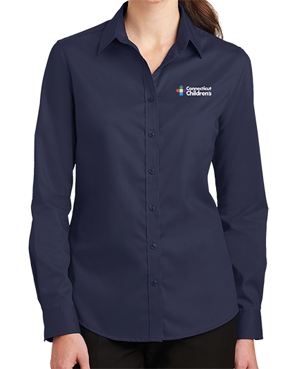 Ladies Oxford Button Down Shirt