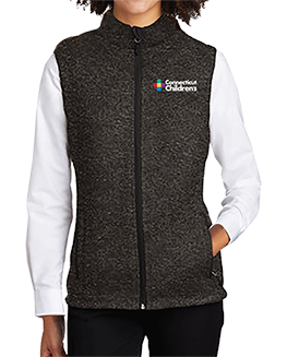 Ladies Sweater Fleece Vest