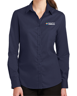 Click to view Ladies Oxford Button Down Shirt