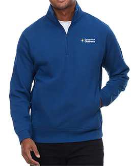 Threadfast Unisex 1/4 Zip with Pockets