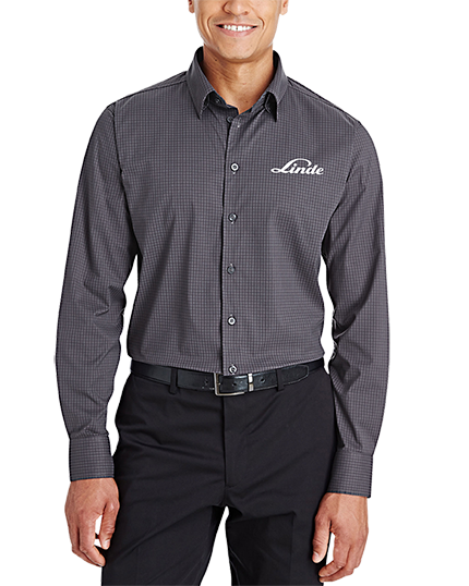 Men’s Performance Tonal Mini Check Dress Shirt