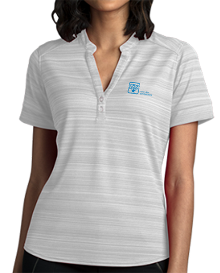 Ladies Textured Henley