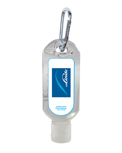 Sanitizer with Carabiner Clip