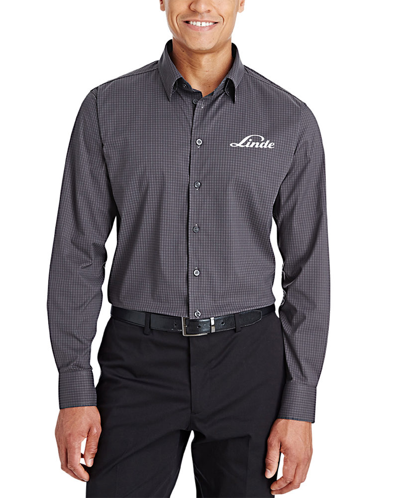 Men’s Performance Tonal Mini Check Dress Shirt