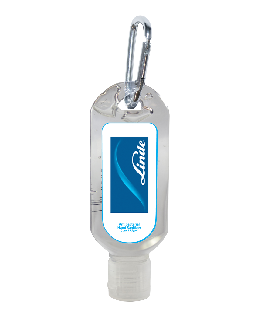 Sanitizer with Carabiner Clip