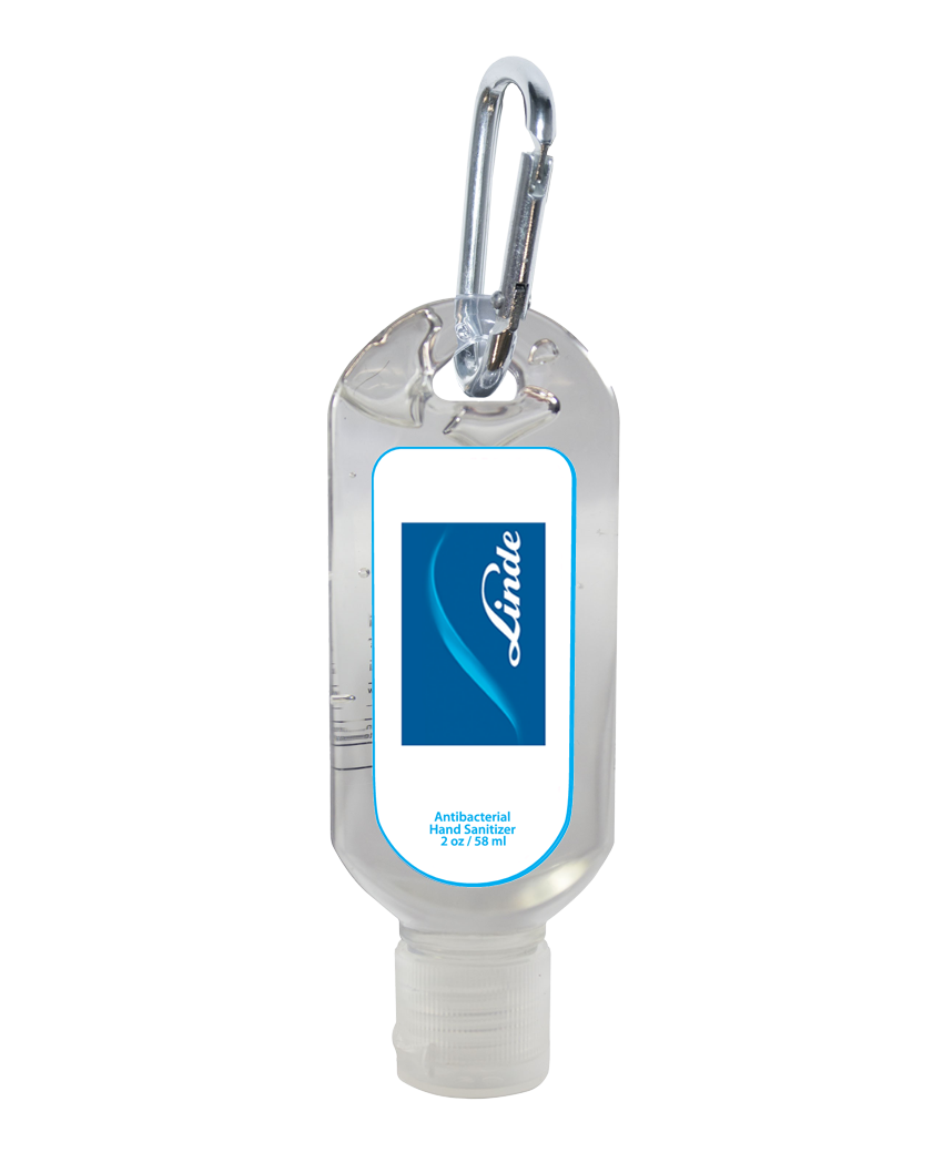 Sanitizer with Carabiner Clip