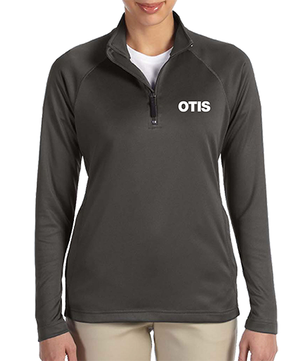 Ladies Quarter Zip Tech Shell Pullover