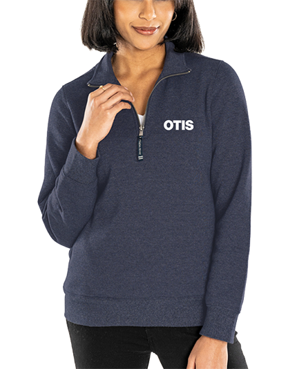 Ladies Quarter Zip Sweatshirt