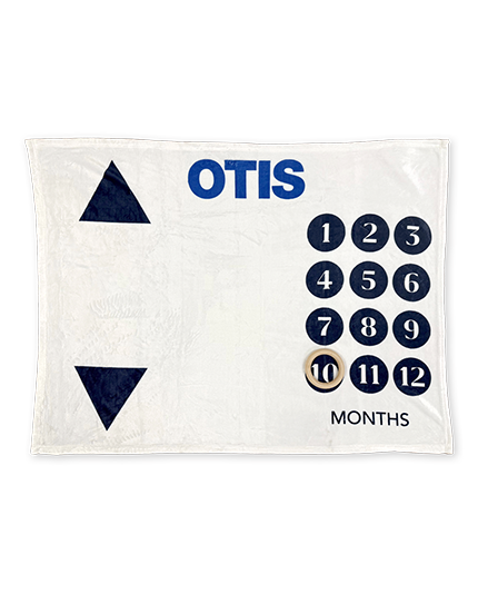 Baby Blanket with Milestone Marker
