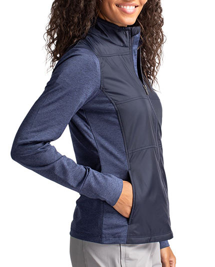 Ladies Recycled Hybrid Quilted Windbreaker