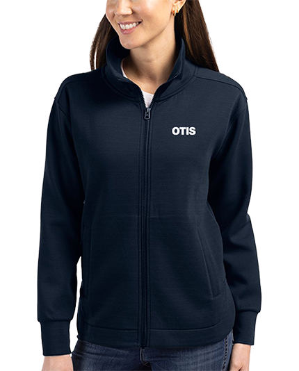 Ladies Recycled Buttery Soft Knit Full Zip Jacket