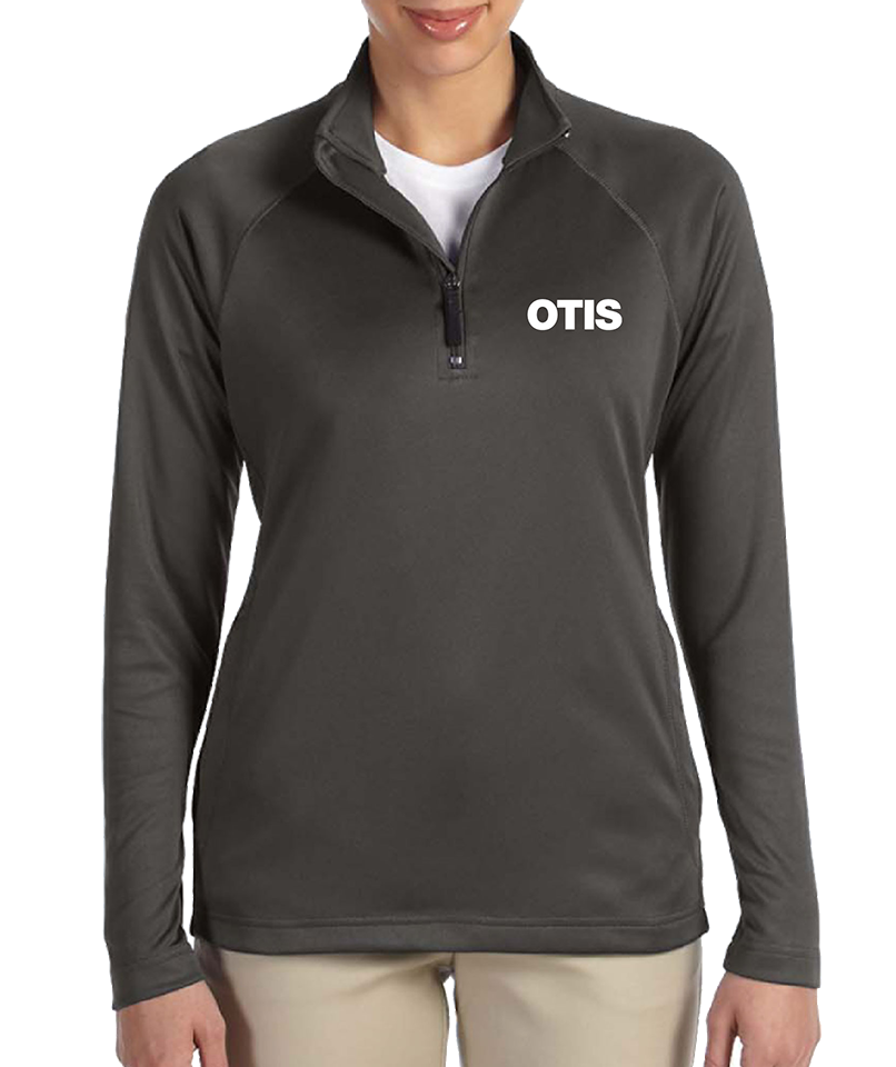 Ladies Quarter Zip Tech Shell Pullover