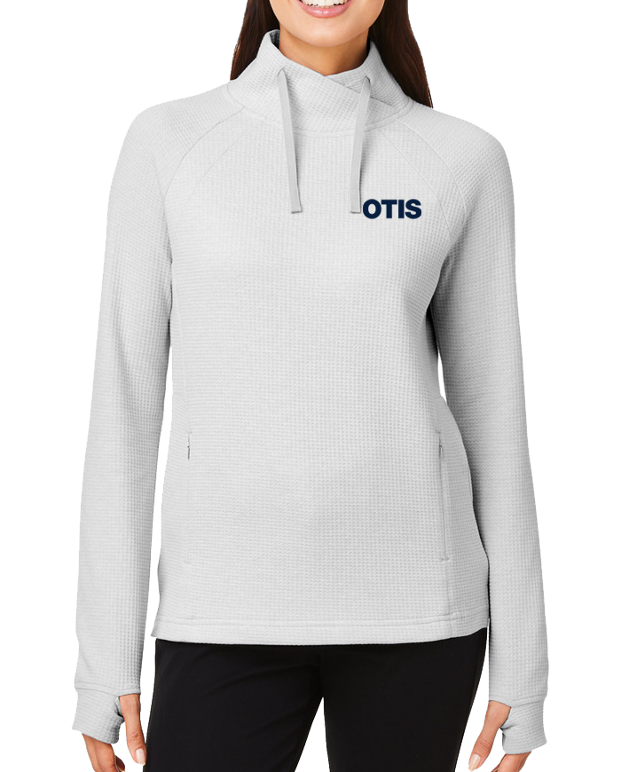 Ladies Waffle Pullover