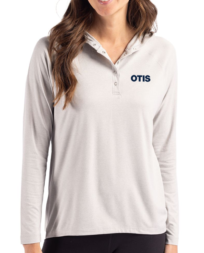 Ladies Recycled Lightweight Hooded Pullover