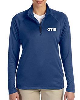 Ladies Quarter Zip Tech Shell Pullover